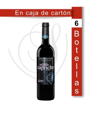 6 Botellas 75cl. de Verónica Salgado Capricho Vino de autor ecológico 2019 LVV19 14,5% Vol      CONTIENE SULFITOS