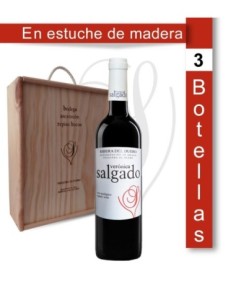 3 Botellas 75cl. en estuche de madera de Verónica Salgado...