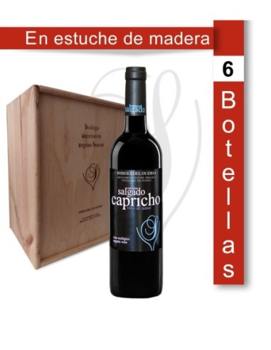 6 Botellas 75cl. Verónica Salgado Capricho Viñas Viejas Vino de Autor 2019 en caja de madera LVV19