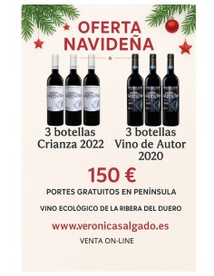 3 botellas de 0.75 L CRIANZA 2022 LCZ22 3 botellas de...