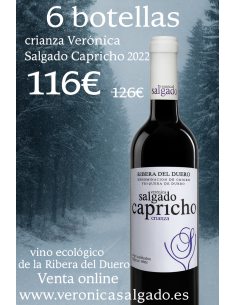 6 botellas de 0,75L  Verónica Salgado Capricho CRIANZA...