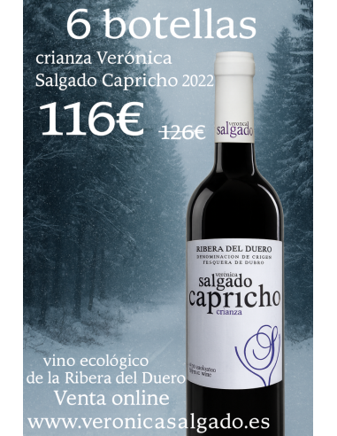 6 botellas de 0,75L  Verónica Salgado Capricho...